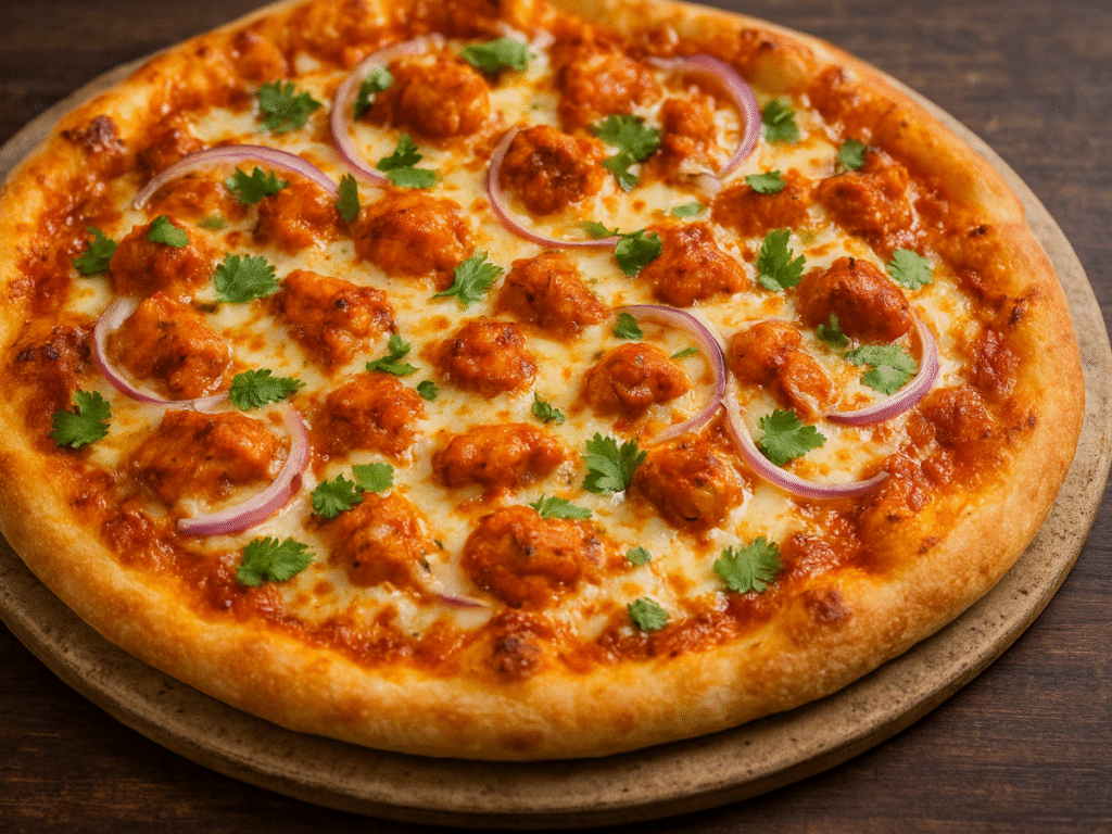 Irresistible Butter Chicken Pizza
